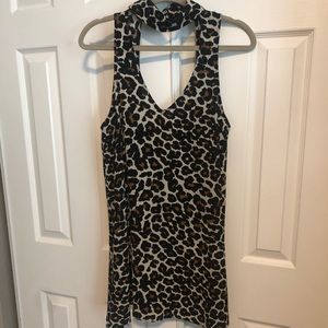SHOW ME YOUR MUMU Friday Choker Dress Cheetah Club